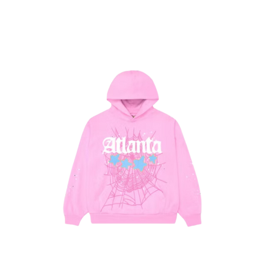 Sp5der Atlanta Hoodie Pink